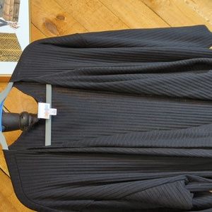 Black LuLaRoe large long sweater jacket cardigan ladies L